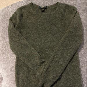 Olive green cashmere sweater